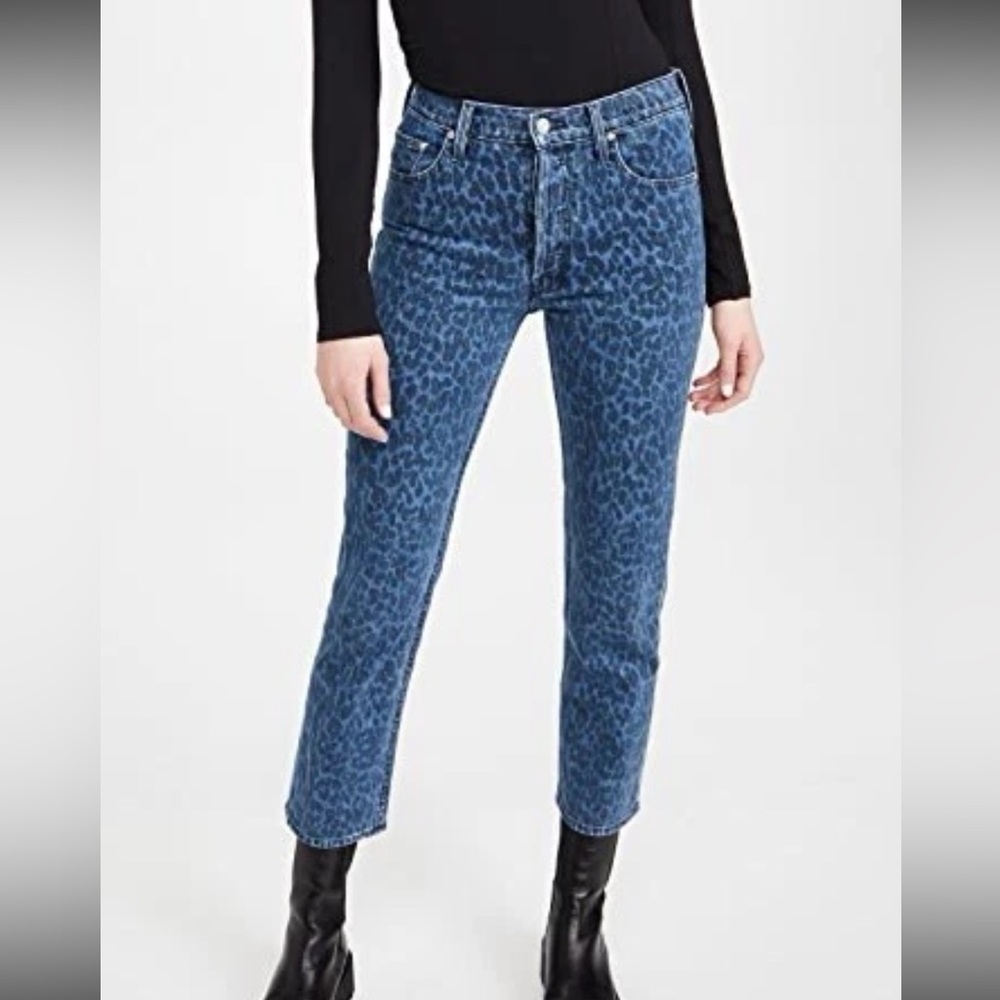 Leopard Print Mother Jeans Tomcat Sinister